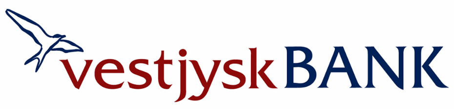 Logo of vestjusk BANK- a MarketingPlatform's customer.