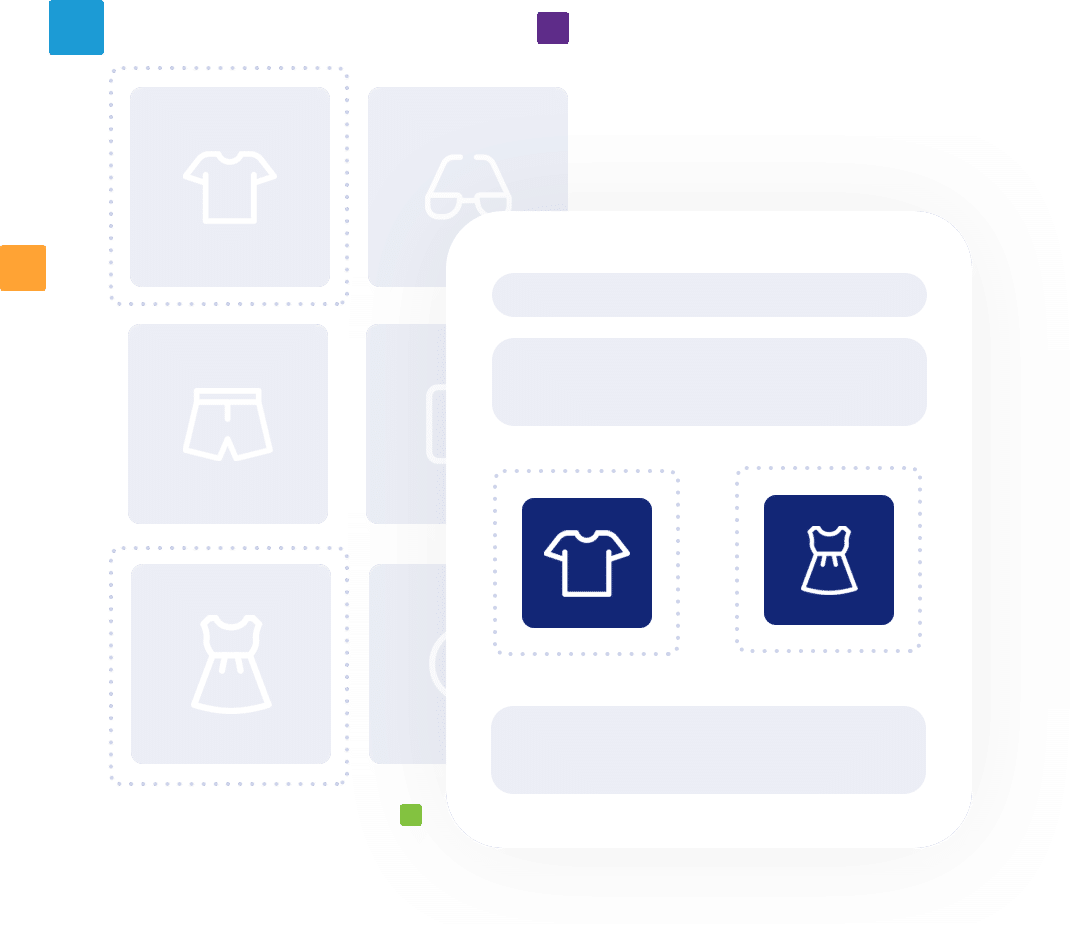 A graphical illustration of MarketingPlatform's feeds feature that allows sending automated email campaigns with automatically generated content from other sites.